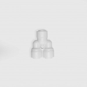 Фітінг трійник розгалужувач 1/4"трубка-1/4"трубка-1/4"трубка